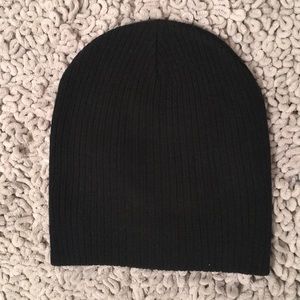 Black Ribbed Knit Beanie H&M